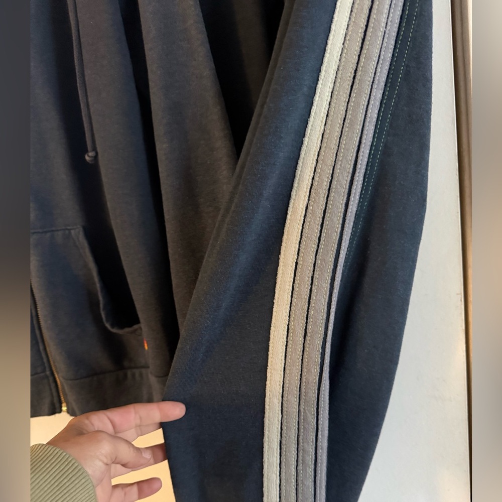 Aviator Nation Charcoal 5 Stripe Zip Up and Pants Set - Picture 7 of 8